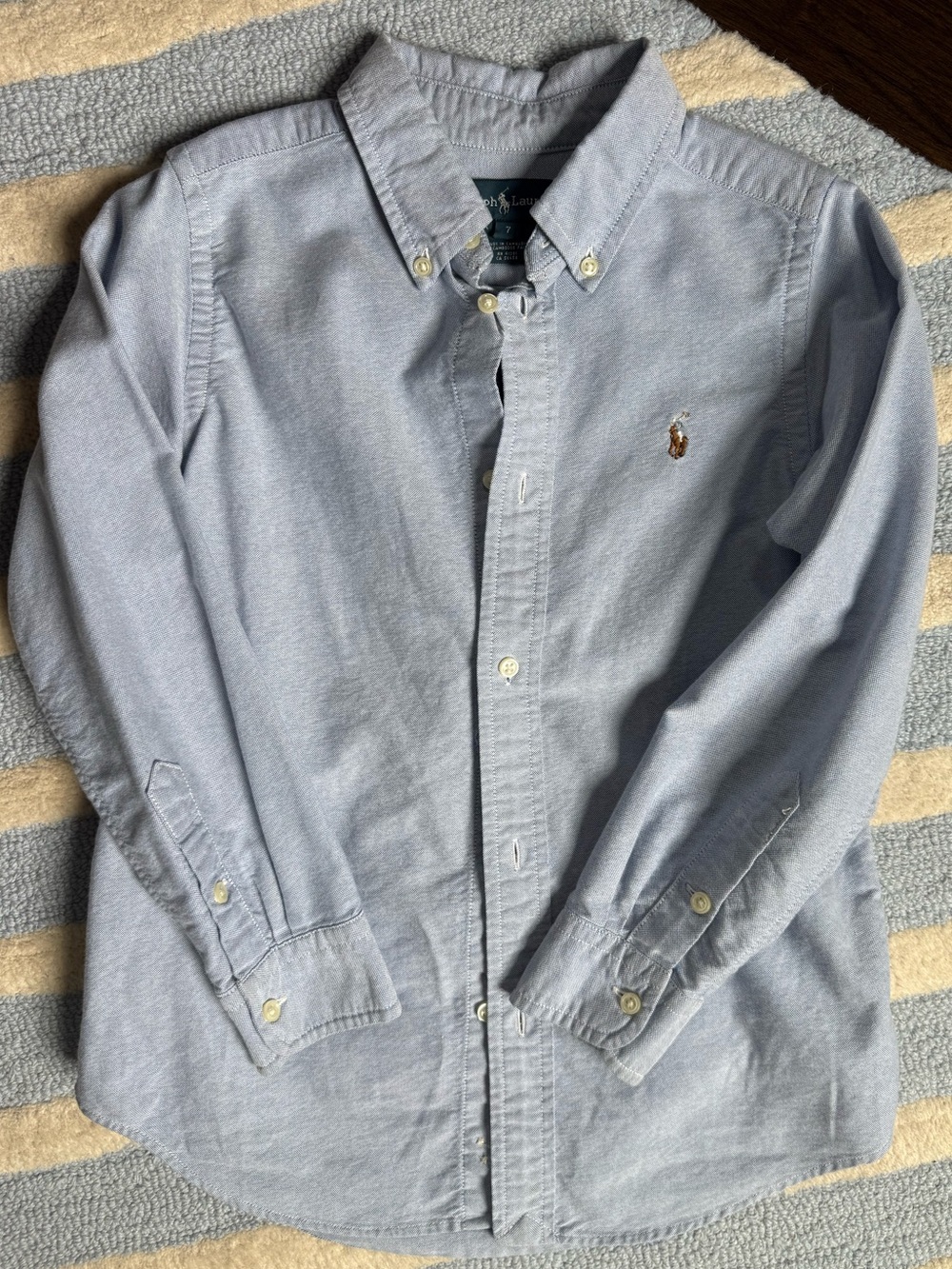 Polo by Ralph Lauren Light Blue Button-Down Oxford Shirt